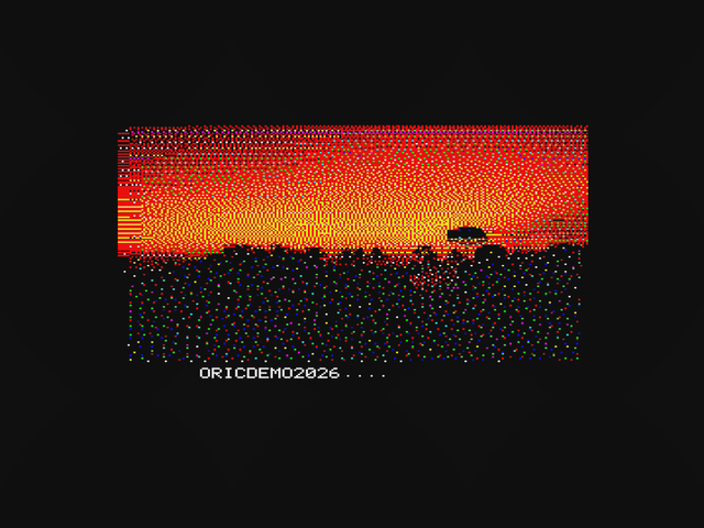 Credits -- a longer-form scroll over a converted sunset photograph