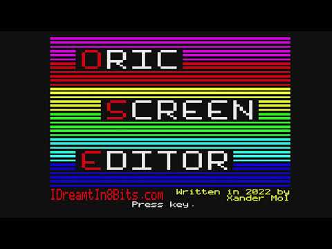 Oric Demo of Oric Screen Editor