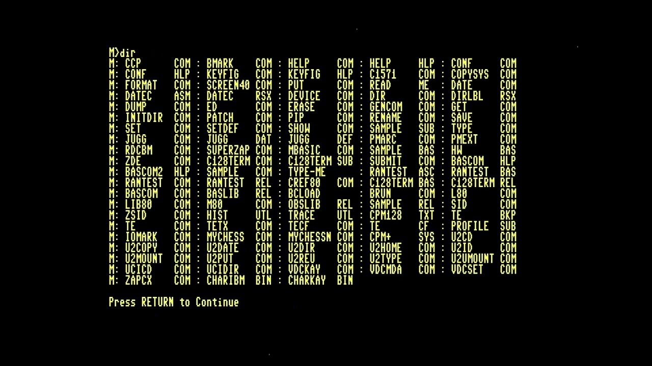 C128 CP/M: Using DMBoot to set up a CP/M booting from REU