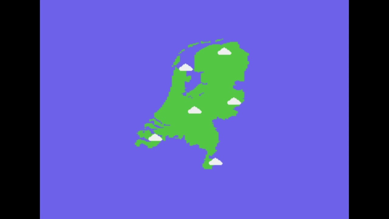 Ultimate 64: C64U Weather, Buienradar.nl on the Commodore 64