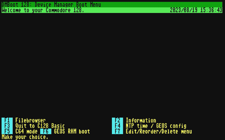 DMBoot Interface