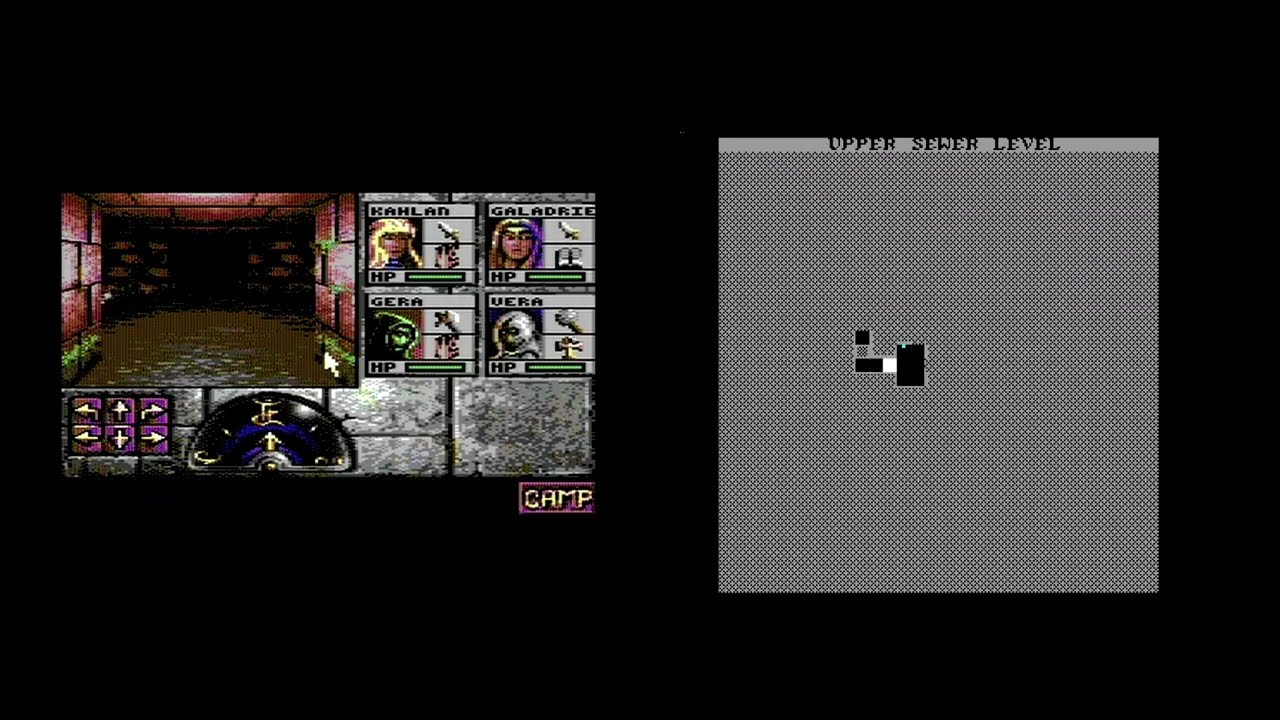C128: Eye of the Beholder - dual monitor capture (AV breakout rerecording)