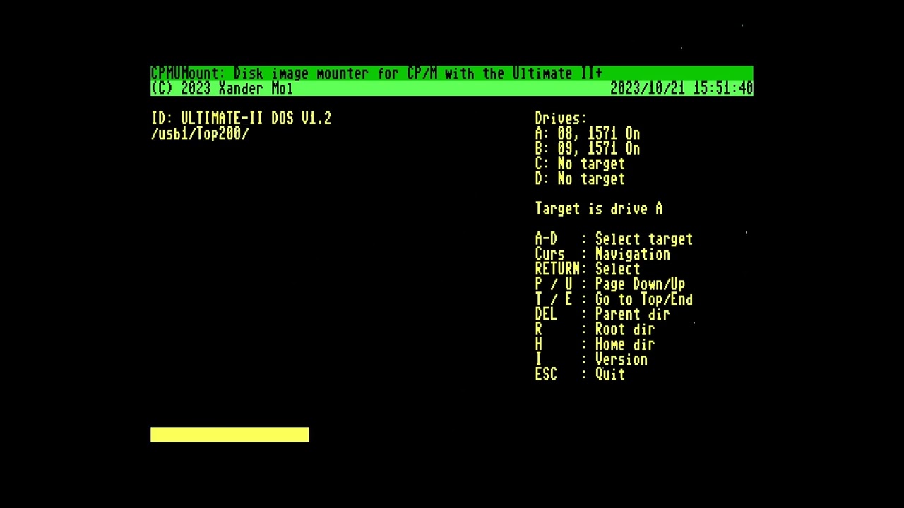 C128 CP/M: CPM UTools v0.91 alpha - CPM UMount