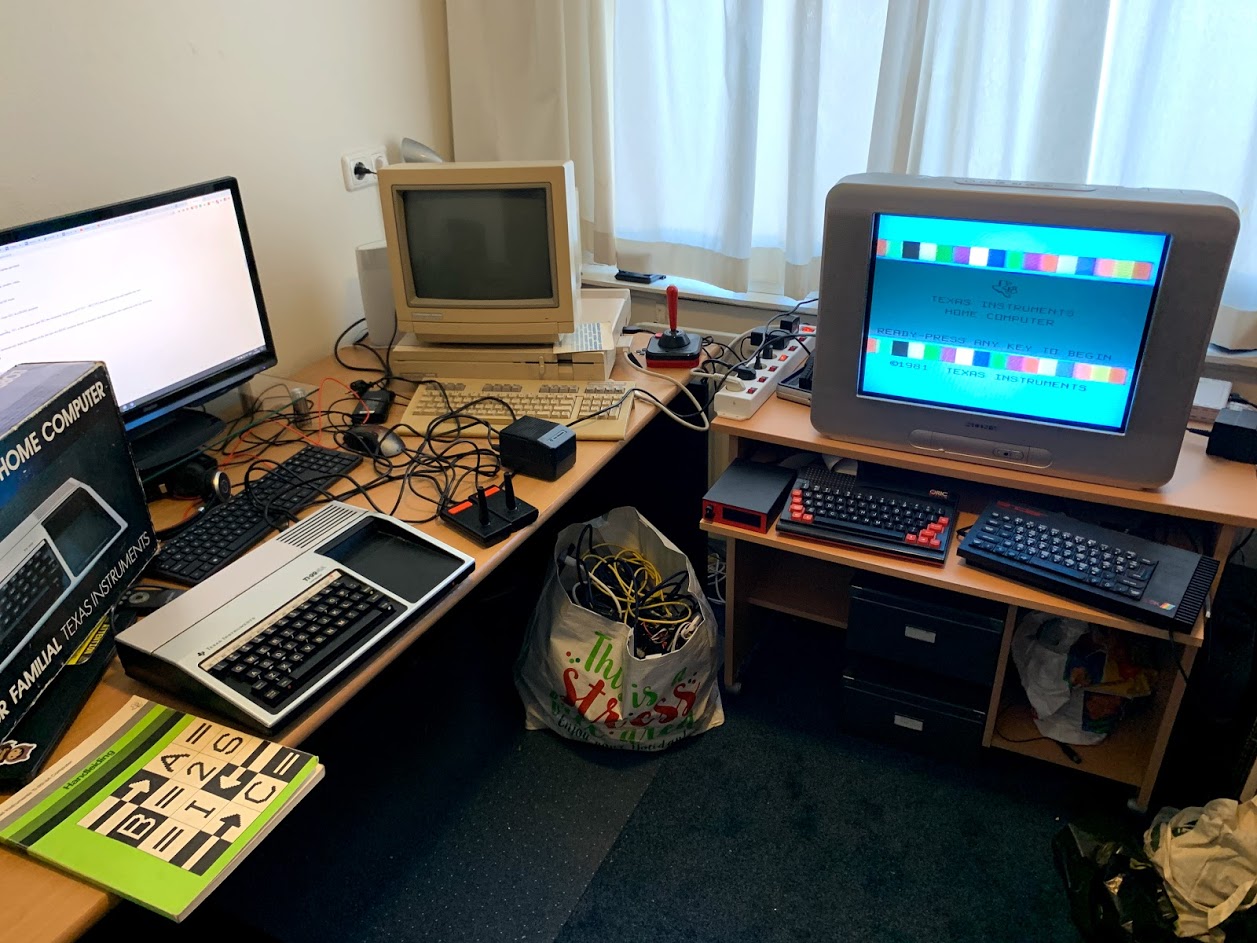 My 8 bit computer retro setup
