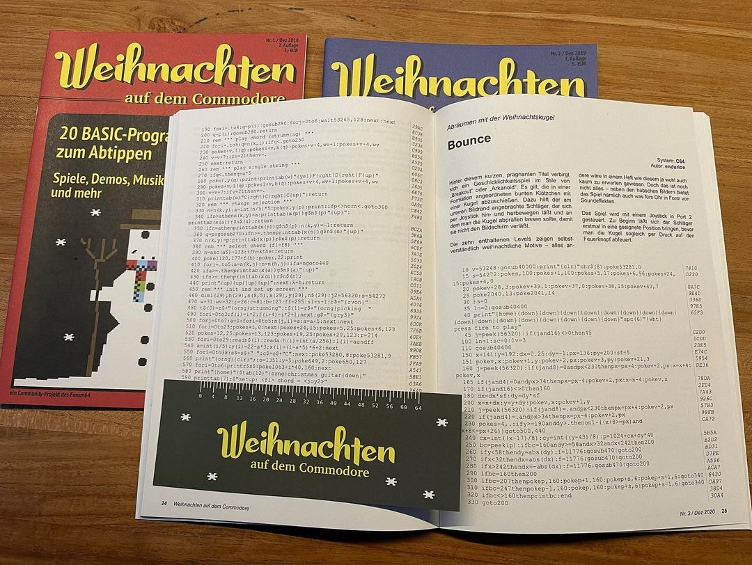 Christmas on the Commodore.... old fashioned type-in listings in Christmas theme. #retro #8bit #commodore #c64 #c128