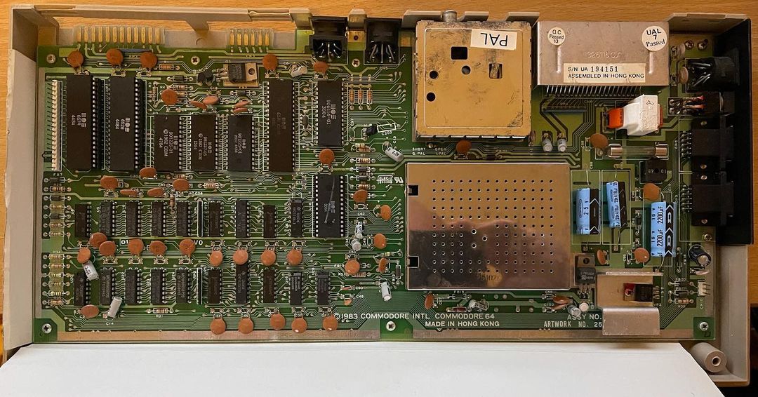 Inside a C64. #retro #8bit #commodore #c64