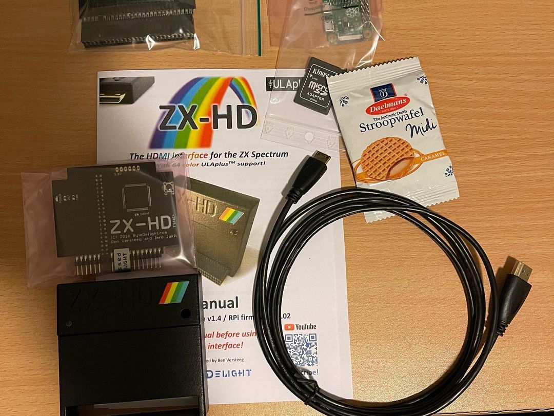 New ZX-HD addition from ByteDelight.com to give my ZX Spectrum 128 HDMI output and ULA Plus colours.
#retro #8bit #zxhd #bytedelight #zxspectrum #zxspectrum128k #sinclair
