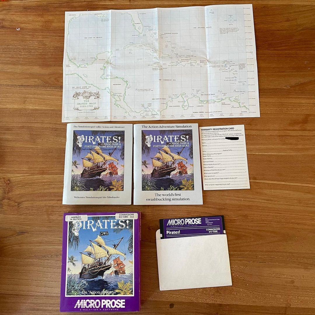 As Sid Meier fan I of course absolutely needed to have the original C64 version of Pirates!
#retro #8bit #commodore #commodore64 #sidmeier #sidmeierpirates