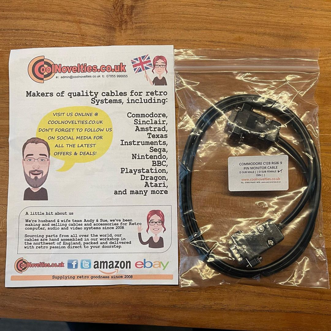 Always like the personal touch in packaging.
#retro #8bit #commodore #c128d