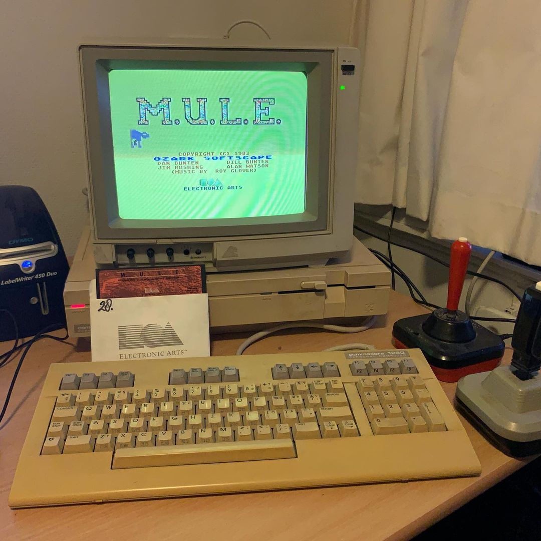 Favourite game on my Commodore 128D #commodore #c128d #retro #mule