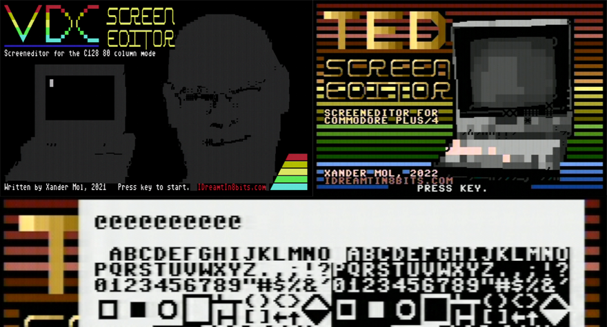 My screen editors for the Commodore 128 and Plus/4: VDCSE and TEDSE