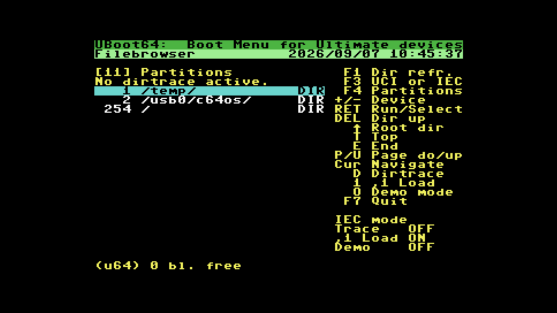 UBoot64 v2: SoftIEC Partition Support